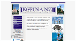 Desktop Screenshot of koefinanz.de